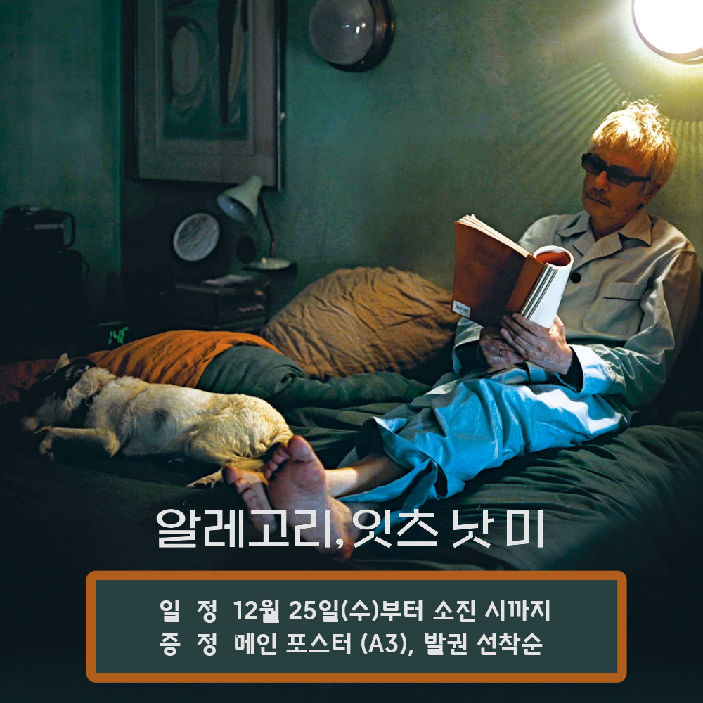 알레고리, 잇츠 낫 미 일정 12월 25일(수)부터 소진 시까지 증정 메인 포스터(A3), 발권 선착순