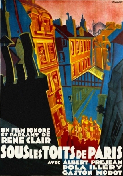 UN FILM SONORE ET PARLANT DE RENE CLAIR SOUSLES TOITS DE PARIS AVEC ALBERT PREJEAN POLA ILLERY GASTON MODOT