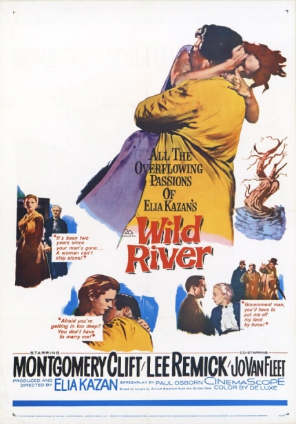 ALL THE OVERFLOWING PASSION OF ELIA KAZAN'S Wild River MONTGOMERY CLIFT LEE REMICK' JOVANFLEET ELIA KAZAN
