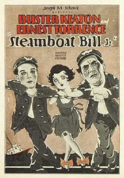 Joseph M.Schench BUSTER KEATON ERNEST TORRENCE [Steamboat Bill.Jr] UNITED ARTISTS PICTURE