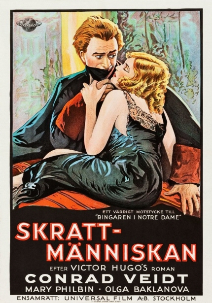 ETT VARDIGT MOTSTYCKE TILL RINGAREN|NOTRE DAME [SKRATT-MANNISKAN] EFTER VICTOR HUGO'S ROMAN CONRAD VEIDT MARY PHILBIN·OLGA BAKLANOVA|ENSAMRATT: UNIVERSAL FILM A:B. STOCKHOLM