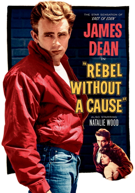 THE STAR SENSATION OF EAST OF EDEN JAMES DEAN IN REBEL WITHOUT A CAUSE|ALSO STARRING NATALIE WOOD