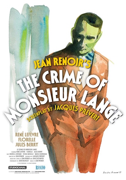 프랑스 시적 리얼리즘 상영작 <랑주 씨의 범죄> 포스터 이미지
