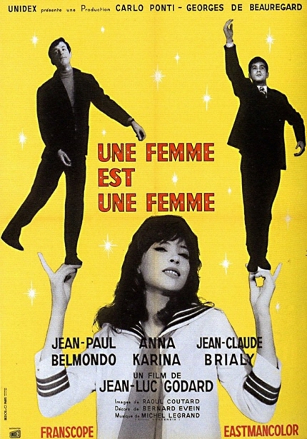 고다르의 60년대 상영작 <여자는 여자다> 포스터 이미지